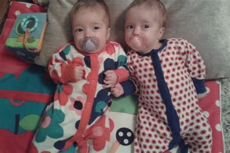 Mum’s shock surprise after Identical twin daughters April